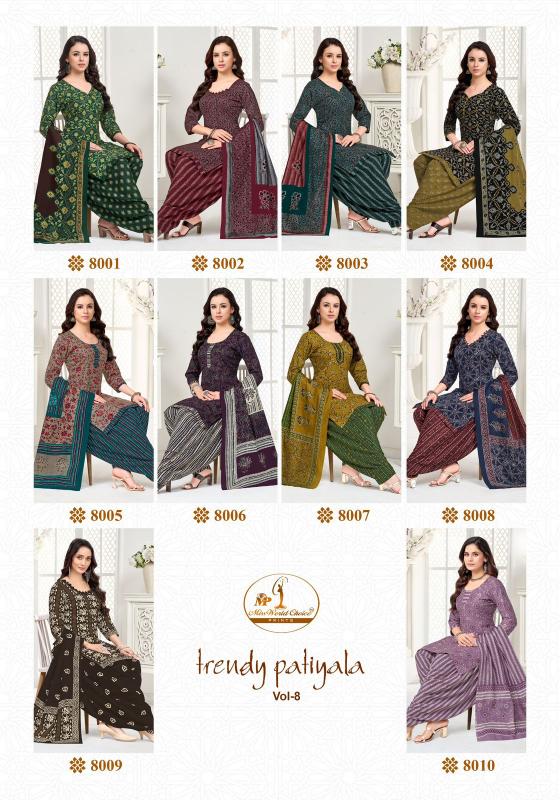 Miss world trendy patiyala vol-8 cotton kurtis at wholesale price